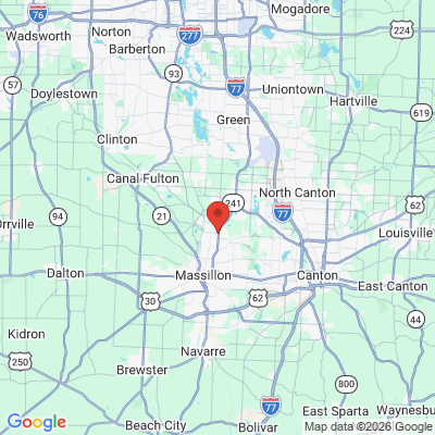 Map to  office in Massillon, OH