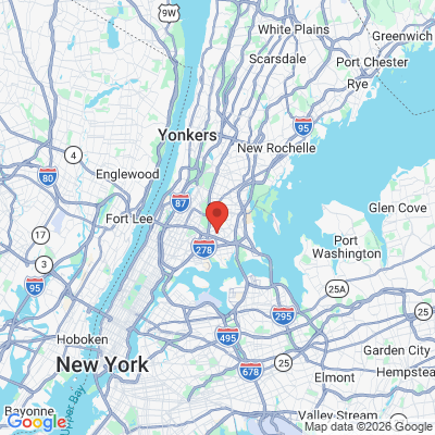 Map to  office in Bronx, NY