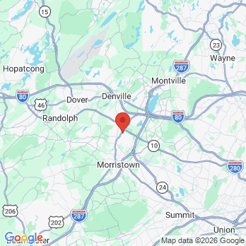 Map to Morris Oral Surgery & Implant Center office in Morris Plains, NJ