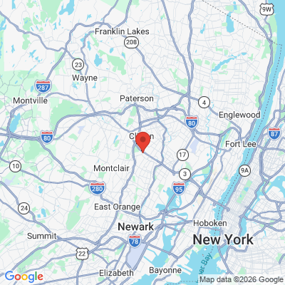 Map to  office in Clifton, NJ