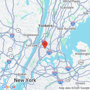 Map to 505 Dental Associates office in Bronx, NY