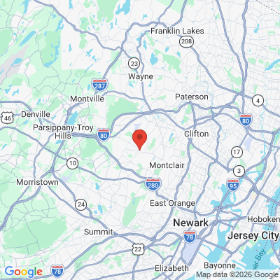 Map to  office in Caldwell, NJ