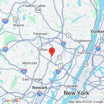 Map to Tailor-Made Smiles by Sonia Tailor DDS office in Rutherford, NJ