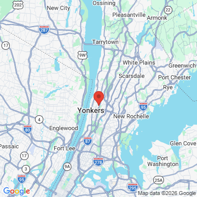 Map to  office in Yonkers, NY