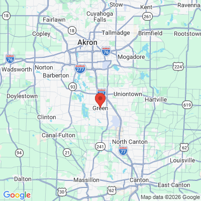 Map to  office in Green, OH