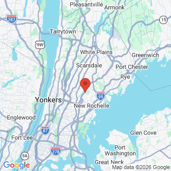 Map to Advanced Dental Care of Westchester office in New Rochelle, NY