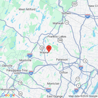 Map to  office in Wayne, NJ