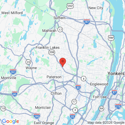 Map to  office in Glen Rock, NJ