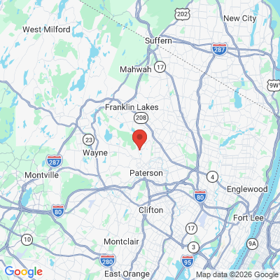 Map to  office in North Haledon, NJ