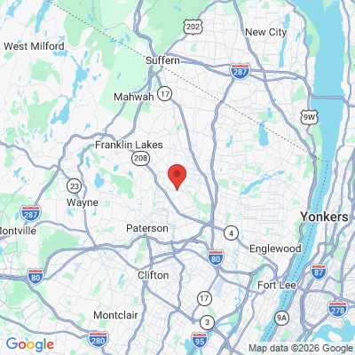 Map to  office in Glen Rock, NJ