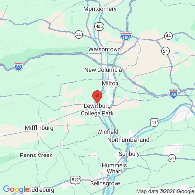 Map to  office in Lewisburg, PA