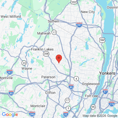Map to  office in Glen Rock, NJ