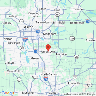 Map to  office in Uniontown, OH