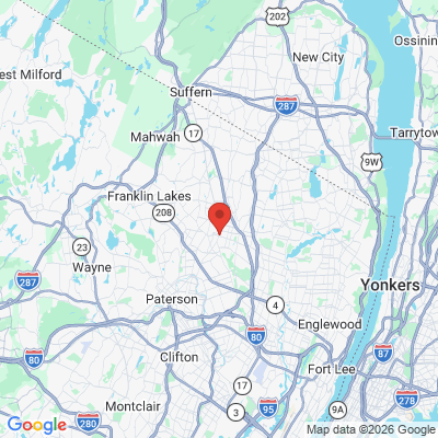 Map to  office in Ridgewood, NJ