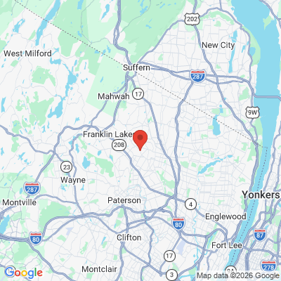 Map to  office in Midland Park, NJ