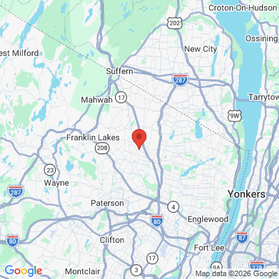 Map to  office in Ho Ho Kus, NJ