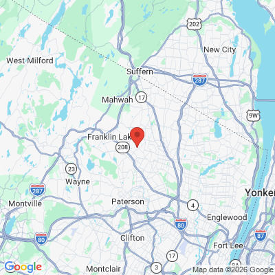 Map to  office in Midland Park, NJ