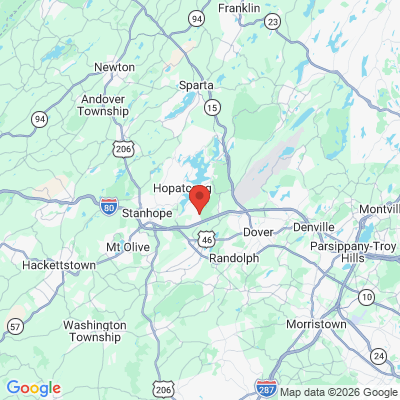 Map to Daniels Robert L DDS office in Mt Arlington, NJ
