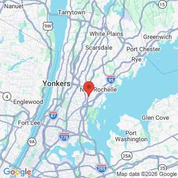 Map to Kossowan Orthodontics office in Village Of Pelham, NY