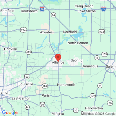 Map to  office in Alliance, OH