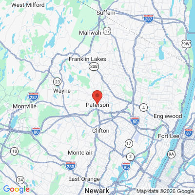 Map to  office in Paterson, NJ