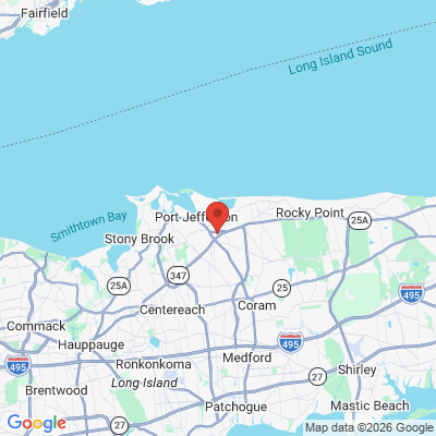 Map to  office in Port Jefferson Station, NY