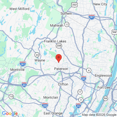 Map to  office in Haledon, NJ
