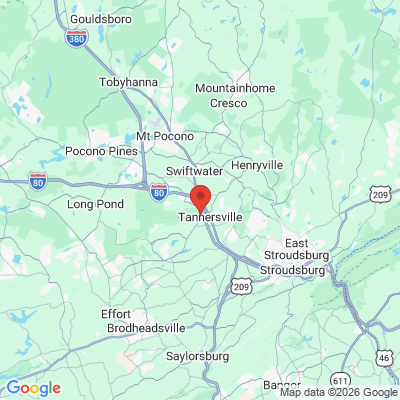 Map to  office in Tannersville, PA