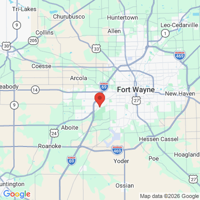 Map to  office in Fort Wayne, IN