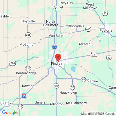 Map to  office in Findlay, OH