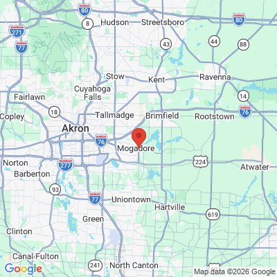 Map to  office in Mogadore, OH