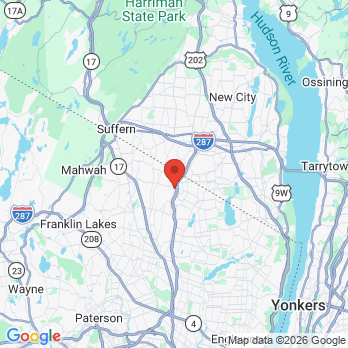 Map to The Ridge Dental Group office in Montvale, NJ