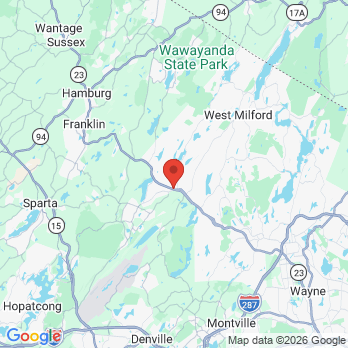 Map to Very Gentle Dental Care Dr. Bae and Dr. Light office in West Milford, NJ