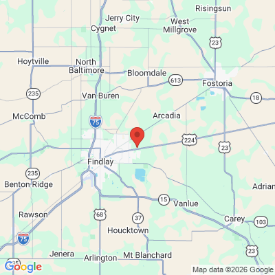 Map to  office in Findlay, OH