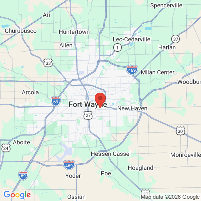 Map to  office in Fort Wayne, IN