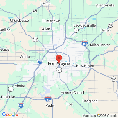 Map to  office in Fort Wayne, IN