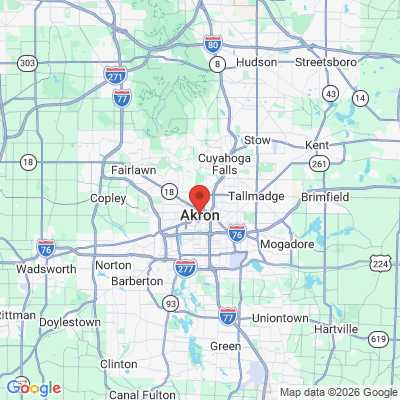 Map to  office in Akron, OH