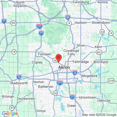 Map to  office in Akron, OH
