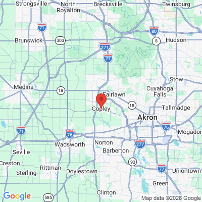 Map to  office in Copley, OH