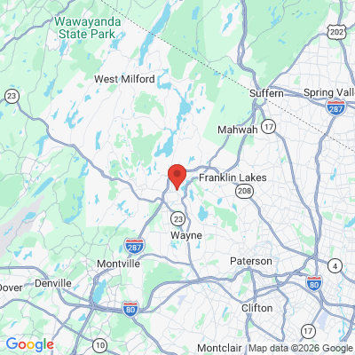 Map to  office in Pompton Lakes, NJ
