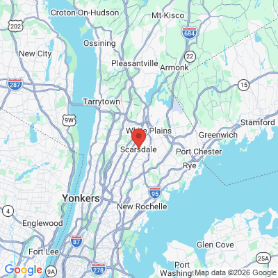 Map to  office in Scarsdale, NY