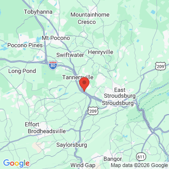 Map to Gary E. Burkhart, D.M.D office in Pocono Township, PA