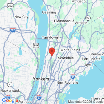 Map to Catalina Navarro DDS office in Ardsley, NY