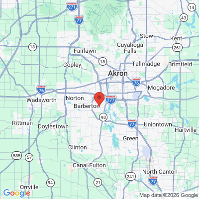 Map to  office in Barberton, OH