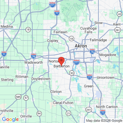 Map to  office in Barberton, OH