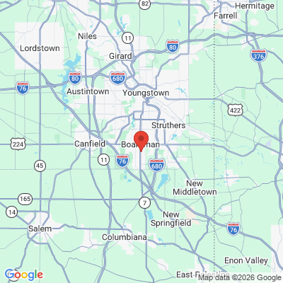 Map to  office in Boardman, OH
