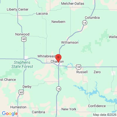 Map to  office in Chariton, IA