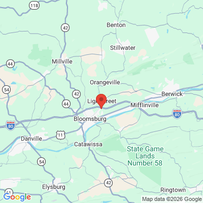 Map to  office in Bloomsburg, PA