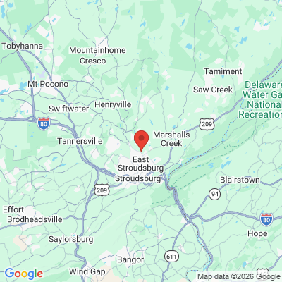 Map to  office in East Stroudsburg, PA