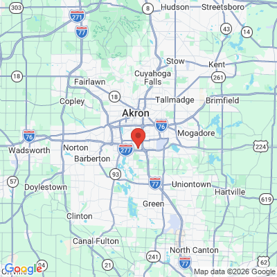 Map to  office in Akron, OH
